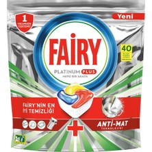 Fairy Platinum Plus 40 Yıkama Bulaşık Makinesi Deterjanı Tableti /kapsülü