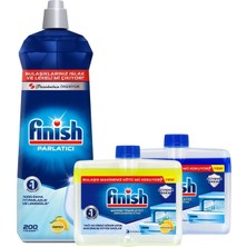 Finish Bulaşık Makinesi Parlatıcı 800   ml 'limon + Bulaşık Makinesi Temizleyici Sıvı 2 x 250   ml