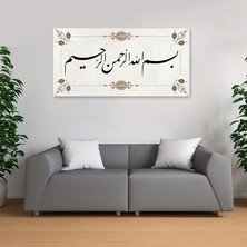 Morfil Sanat Atölyesi Besmele Dini Islami Hat Kanvas Tablo Bismillahirrahmanirrahim ( 7 Farklı Ölçü )