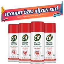 Cif Ultra Hijyen Alkol Bazlı Sprey 400   ml X4