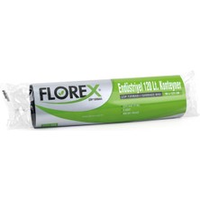 Florex Endüstriyel 120 lt Konteyner Siyah Çöp Poşedi 20 Rulo