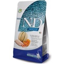 N&D Ocean Morina Balıklı Bal Kabaklı Karidesli ve Kavunlu Tahılsız Yavru Kedi Maması 1,5kg