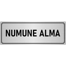 Özarslan Dizayn Metal Yönlendirme Levhası, Departman Kapı İsimliği Numune Alma 10X20 cm Gümüş Renk