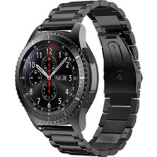 Online Kordon Huawei Gt Gt2 Gt2 Pro Gt3 Gt3 Pro 46MM 22MM Saat Uyumlu Siyah Metal Saat Kordonu Kayışı