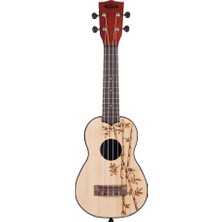 Kala Bamboo Top Ukadelic Soprano Ukulele (Bamboo)