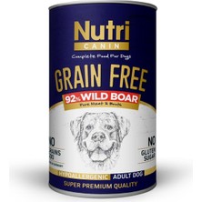 Nutri Canin Hypo-Allergenic Yaban Domuzlu Tahılsız Şekersiz Yetişkin Köpek Konservesi 400GR