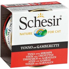 Schesir Ton Balıklı Karidesli Jöleli Kedi Konservesi 85 gr