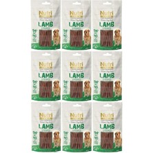 Nutri Canin Lamb Stripes Tahılsız Kuzu Etli Köpek Ödülü 80GR 9 Adet