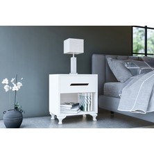 Metalia Gm 020 Siyah Kulplu Beyaz Komodin