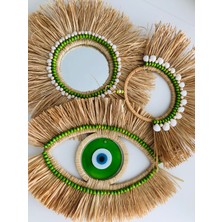 Hasır Dükkanı Doğal Muz Lifi Rafya 3 Lü Set Duvar Dekorasyonu