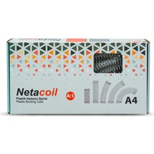 Netacoil 12 mm 4:1 Pvc Helezon Spiral Şeffaf 100 adet