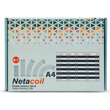 Netacoil 16 mm 4:1 Pvc Helezon Spiral Şeffaf 100 adet