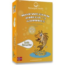 Norwegian Health Omega 3 Gummies 30 Çiğnenebilir Form Norveç Balık Yağı Tutti Frutti Aromalı.