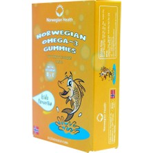 Norwegian Health Omega 3 Gummies 30 Çiğnenebilir Form Norveç Balık Yağı Tutti Frutti Aromalı.