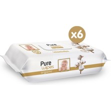 Pure Baby Organik Pamuklu Islak Havlu 6×90 (540 Yaprak)