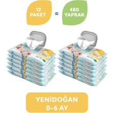 Uni Baby Yenidoğan Islak Mendil 12X40 Adet