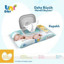 Uni Baby Yenidoğan Islak Mendil 12X40 Adet