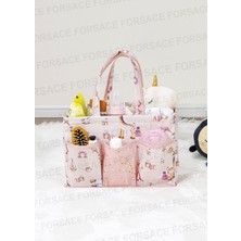 Forsace Çok Gözlü Baby Bakım Çantası Pembe