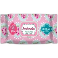 Freshmaker Islak Havlu 120 'li Vintage x 24 Paket 2880 Yaprak