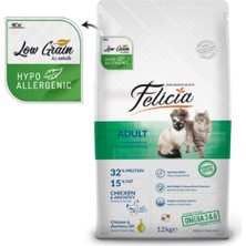 Felicia Az Tahıllı 12 kg Yetişkin Tavuklu Hipoalerjenik Kedi Maması Karışık Tat