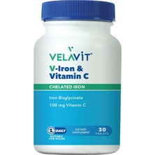 Velavit V-Iron & Vitamin C Demir Ve C Vitamini Içeren Takviye Edici Gıda