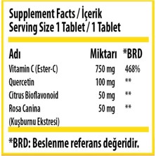 Swiss Bork Vitamin Ester C Quercetin 30 Adet Tablet