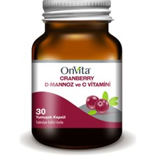 Onvita Cranberry D Mannoz Ve C Vitamini