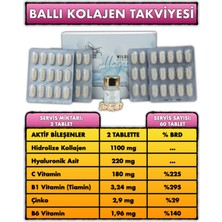 Wilolix Honeyed  Cilt Bakım Kapsülü Hyalünorik Asit C Vitamini Çinko 60 Adet Tablet (Tip1-2-