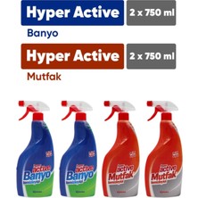 Hyper Active Mutfak Temizleyici 750 ml Banyo Temizleyici Sprey 750 ml