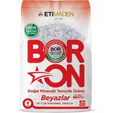 Boron Matik Toz Çamaşır Deterjanı 8kg Karma Set  Mineralli Beyazlar + Renkliler (2pk*4kg)