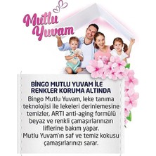 Bingo Matik Mutlu Yuvam Beyazlar ve Renkliler Için Toz Çamaşır Deterjanı 8 kg