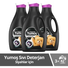 Yumoş Sıvı Bakım Çamaşır Deterjanı Siyah ve Koyu Renkli Giysiler Için 2520 ml 3 Adet