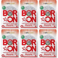 Boron Matik Toz Çamaşır Deterjanı 24 kg  Mineralli (6pk*4kg) (Beyazlar Için)