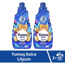 Yumoş Extra Lilyum Konsantre Çamaşır Yumuşatıcı 1440 ml 60 Yıkama X2