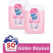 Vernel Çamaşır Yumuşatıcısı Gülün Büyüsü 5 Lt 2'li Set