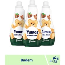 Yumoş Özler Badem Çamaşır Yumuşatıcı 1200 ml 50 Yıkama 3'lü Paket