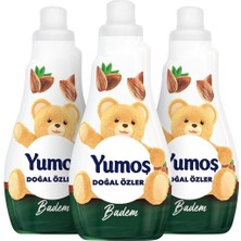 Yumoş Özler Badem Çamaşır Yumuşatıcı 1200 ml 50 Yıkama 3'lü Paket