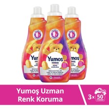 Yumoş Uzman Konsantre Çamaşır Yumuşatıcısı Renk Koruma Kalıcı Koku 50 Yıkama 1200 M 3 Adet