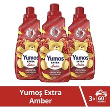 Yumoş Extra Çamaşır Yumuşatıcısı Amber 1440 ml 3 Adet Yumoş Amber 1440