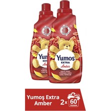 Yumoş Extra Çamaşır Yumuşatıcısı Amber 1440 ml 2 Adet Yumoş Amber 1440