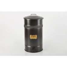 Yıldıray Metal Metal Çöp Kovası Pedallı Mutfak Banyo 30 Litre Çöp Kovası