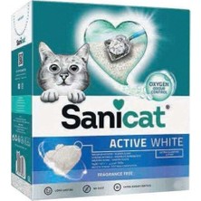 Sanicat Active White Oxygen Control Ultra Topaklanan Oksijen Kontrol Kedi Kumu 10LT