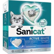 Sanicat Active White Oxygen Control Ultra Topaklanan Oksijen Kontrol Kedi Kumu 10LT