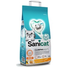 Sanicat Duo Vanilya ve Mandalin Kokulu Doğal Kedi Kumu 2X10LT