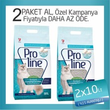Pro Line Marsilya Sabun Kokulu Topaklanan Bentonit Kedi Kumu 2X10 Lt