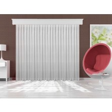 Perhal Keten Etekleri Kurşunlu 1-3 Sık Pileli 125 x 260  Cm Tül Perde