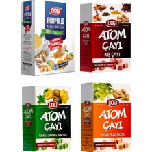 Dola Atom Çayı 4'lü Paket Kış Çayı-Nane Limon-Ihlamur ve Propolis Çayı