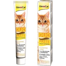 Gimcat Peynirli Duo Multi Vitamin Paste 50 gr Her Yaş Kediler İçin Besleyici Ödül