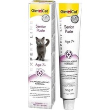 Gimcat Senior Paste 50 gr 7 Yaş Üstü Kediler İçin Lezzetli Macun ile Sağlıklı Yaşlanma Desteği