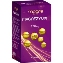 Moore For Me Magnezyum Içeren Takviye Edici Gıda 60 Kapsül